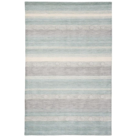 Safavieh 4 x 6 ft. Kids Collection Contemporary Rectangle Hand Loomed Rug Aqua & Ivory SFK801J-4